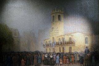 26 25 de Mayo de 1942 By Cerafino Carnacini Painting At Alvear Art Hotel Buenos Aires